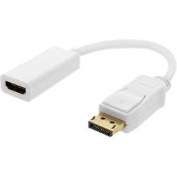 Deltaco DisplayPort - HDMI Adapter M-F 0.2m