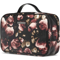 Gillian Jones Toilet Bag - Black / with Flowers