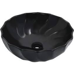 vidaXL Lavabo 46x17 cm Cerámica Negro