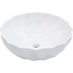 vidaXL Lavabo 46x17 cm Céramique Blanc