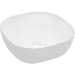 vidaXL Lavabo 42,5x42,5x14,5 cm Cerámica Blanco