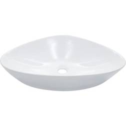 vidaXL Lavabo 58,5x39x14 cm Cerámica Blanco