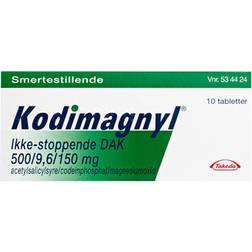 Kodimagnyl 500mg/9.6mg/150mg 10 stk Tablet