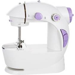 Emerio Machine à coudre bras libre SEW-122275 blanc, lilas (métallisé