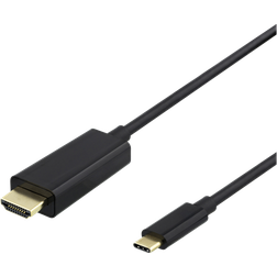 Deltaco USB C - HDMI M-M 0.5m