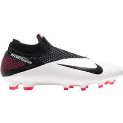 NIKE Phantom Vision 2 Elite Dynamic Fit FG M - White/Laser Crimson/Black