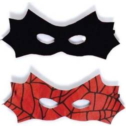 Great Pretenders Reversible Spider Bat Mask Red&Black