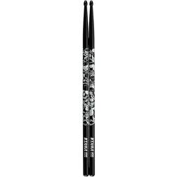 Tama 7A-S-BS Baguettes batterie Skull Black 7A Japenese Oak Serie Noir