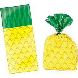 Beistle Gift Bag Pineapple Cello 25-pack