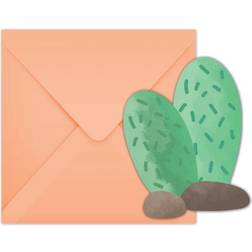 Globosnordic 6 Invitations Cactus Lama Birthday