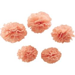 Ginger Ray Pom Pom Pastel Pink 5-pack