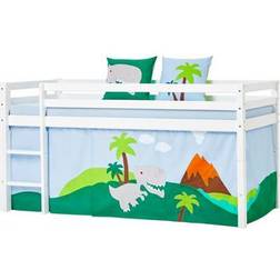 HoppeKids Curtain for Halfhigh & Bunk Beds Dinosaur 35.4x78.7"