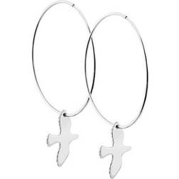 Emma Israelsson Dove Hoops - Silver