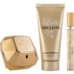 Rabanne Lady Million Gift Set EdP 80ml + EdP 10ml + Body Lotion 100ml