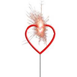 Folat Sparkler Hearts Red