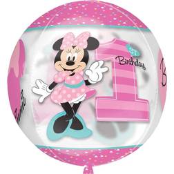 Amscan Foil Ballon Minnie 1st Birthday Orbz