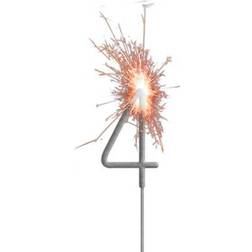 Folat Sparkler Number 4 Silver