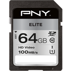 PNY Elite Carte mémoire flash 64 Go UHS-I U1 Class10 SDXC UHS-I