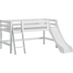 HoppeKids Premium Halfhigh Bed with Slide & Ladder 35.4x78.7"