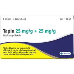 Tapin 25mg/g + 25mg/g 5g 2 st Kräm