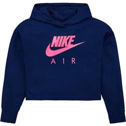 NIKE Older Kid's Hoodie - Blue Void/Fire Pink/Fire Pink