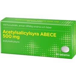 Acetylsalicylsyra ABECE 500mg 30 st Tablett