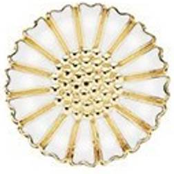 Lund Copenhagen Marguerite Brooch - Gold/White
