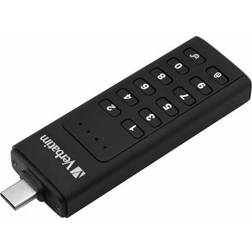 Verbatim Näppäimistöllä suojattu 64GB USB-tikku