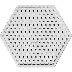 Nabbi Jumbo Pearl Plate Hexagon Transparent 17cm