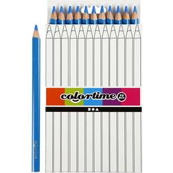 Colortime Jumbo Colored Pencil Blue 5mm 12 Pack