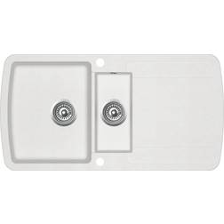 vidaXL Évier De Cuisine Granit Double Lavabo