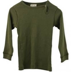 Petit Piao Rib L/S T-shirt - Olive Green