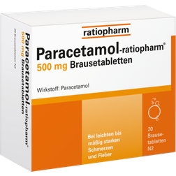 Paracetamol-Ratiopharm 500mg 20 Stk. Brausetablette