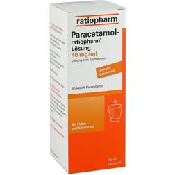 Paracetamol Ratiopharm 40mg/ml 100ml Liquid