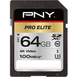 PNY Pro Elite SDXC Class 10 UHS-I U3 100/60MB/s 64GB