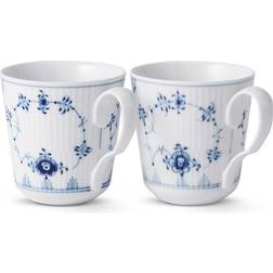 Royal Copenhagen Musselmalet Riflet Mugg 28cl 2st