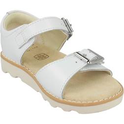 Clarks Toddler Crown Bloom - White Leather
