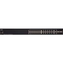 Cisco SF350-24 Gestionado L2/L3 Fast Ethernet 10/100 Negro