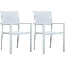 vidaXL 47889 2-pack Silla de jardín para comedor