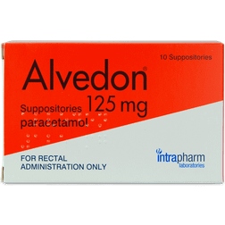 Alvedon Paracetamol 125mg 10pcs Suppository