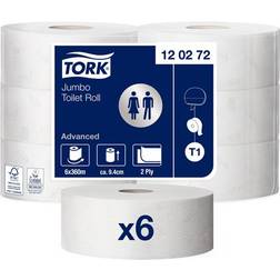 Tork Jumbo Advanced T1 2-Ply Toilet Roll 6-pack