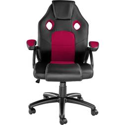 tectake Chaise gamer MIKE noir/rouge