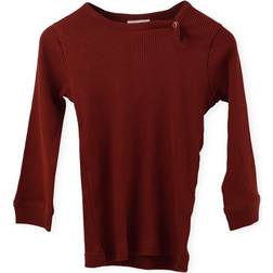 Petit Piao Rib L/S T-shirt - Tomato Red