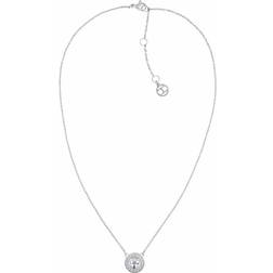 Tommy Hilfiger Stud Necklace - Silver/White