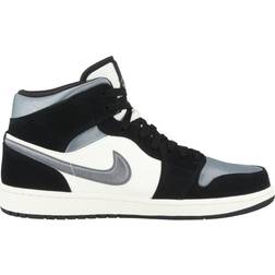 NIKE Air Jordan 1 Mid SE M - Black/Sail/Smoke Grey