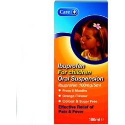 Care+ Ibuprofen Orange 100ml/5ml 100ml 100ml Liquid