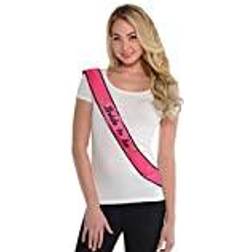 Amscan Sash Bride to Be Pink/Black