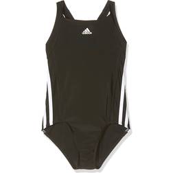 adidas Girl's 3-Stripes Swimsuit - Black/White (BP5449)