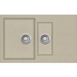 vidaXL Graniitti Beige Tuplapesuallas Keittiön