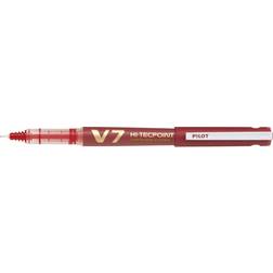 Pilot Hi-Tecpoint Red V7 Refillable Liquid Ink Rollerball Pen